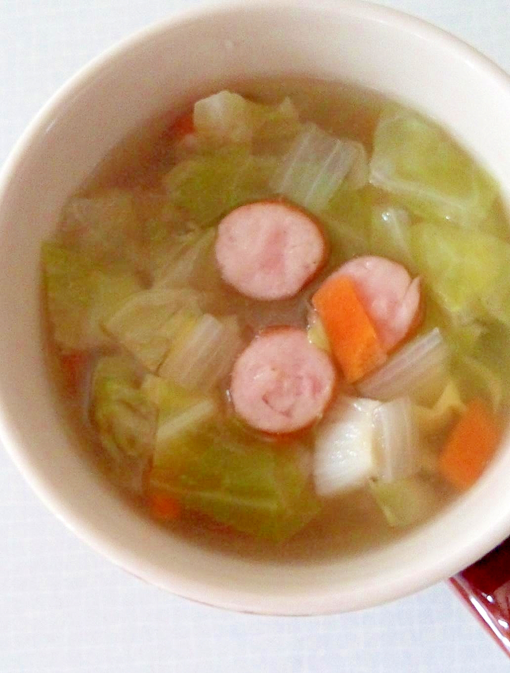 野菜たっぷりコンソメスープ