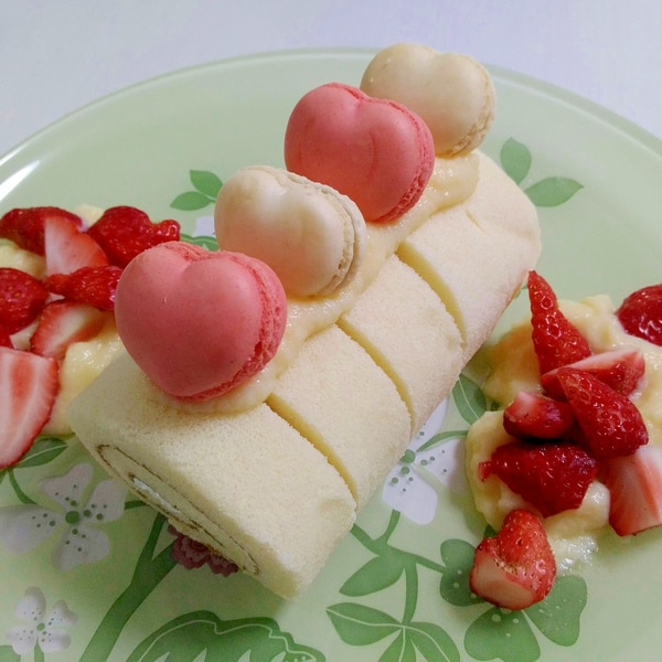 市販のロールケーキで マカロンのロールケーキ レシピ 作り方 By うーころちゃん 楽天レシピ 市販のロールケーキで マカロンのロールケーキ レシピ 作り方 By うーころちゃん 楽天レシピ