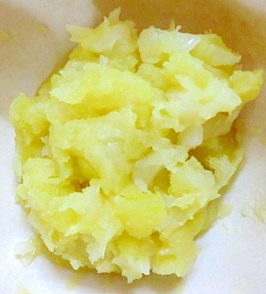 離乳食後期　さつまいも＆じゃがいも＆キャベツ和え