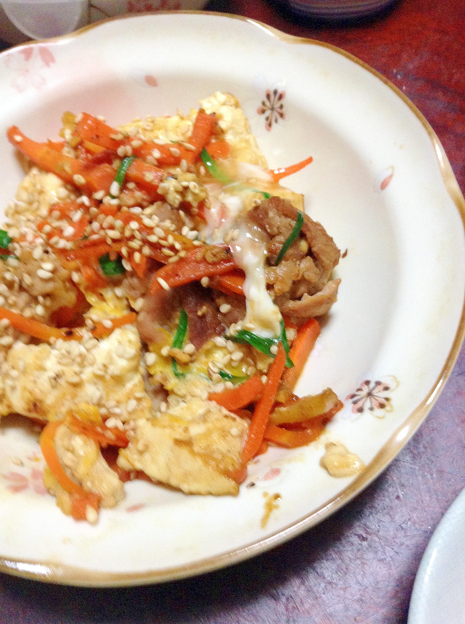 焼肉のタレde簡単レシピ☆豚と豆腐のチャンプルー
