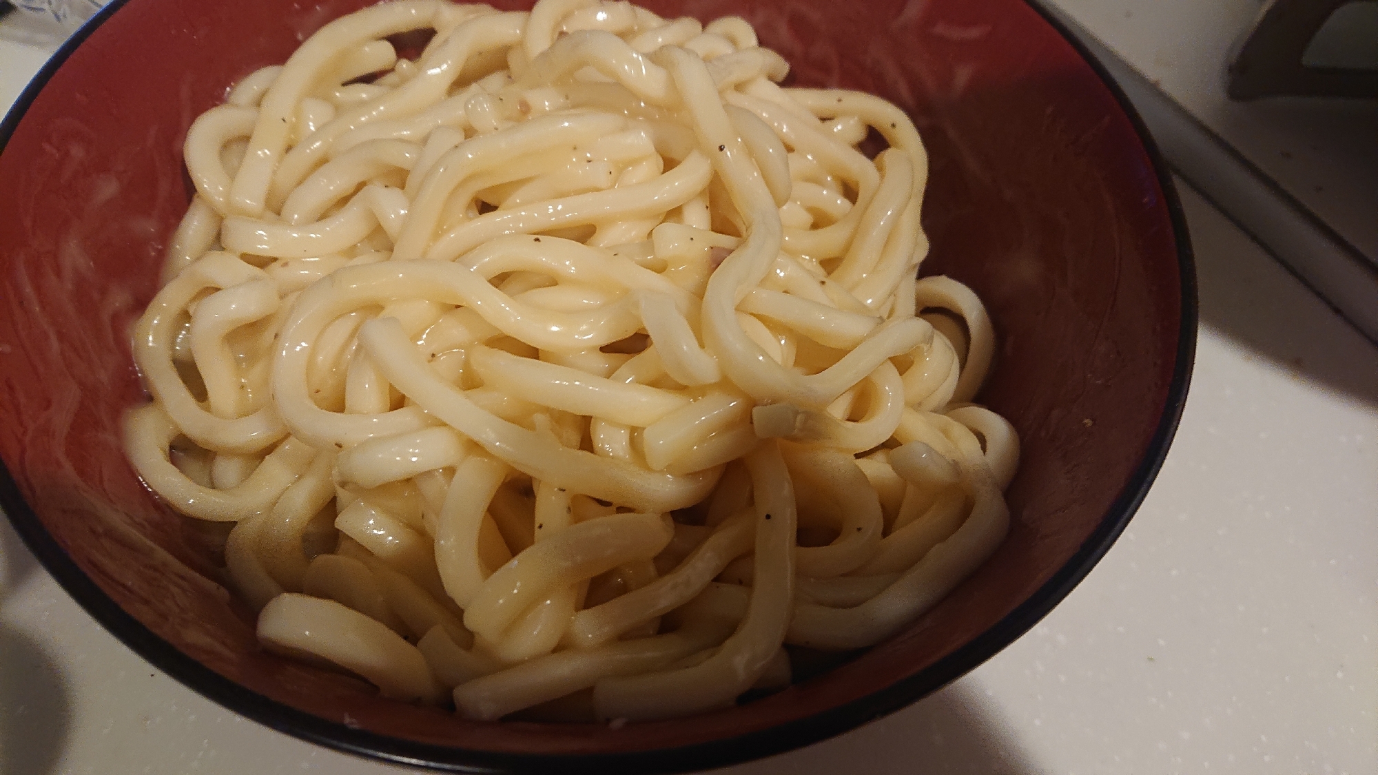 和風カルボうどん