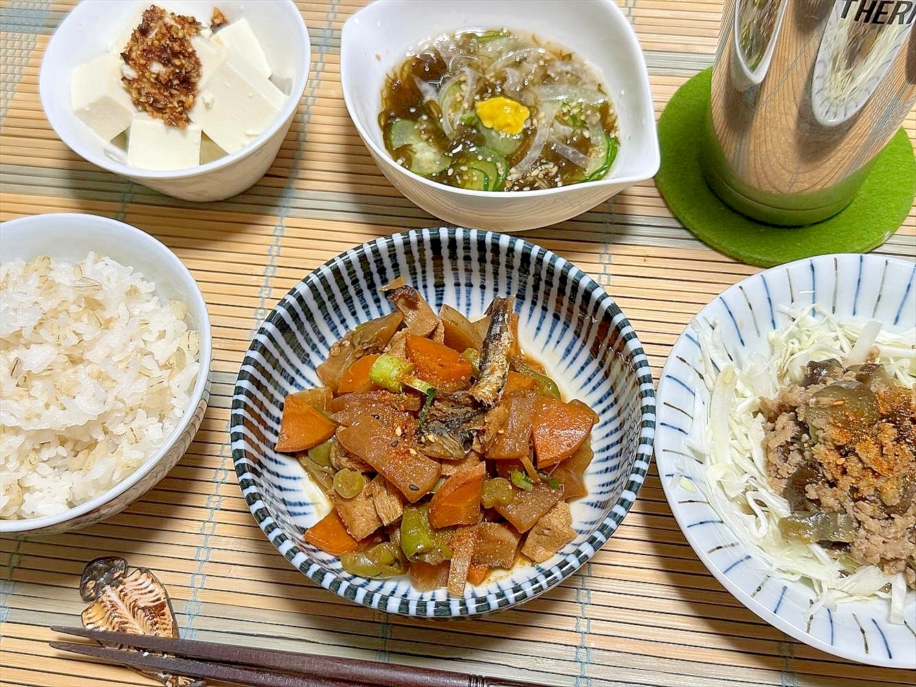 和～なお野菜色々刻んでごとごと煮…を赤だしでどうよ