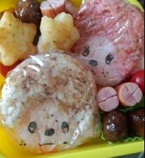 キャラ弁　モンチッチおにぎり