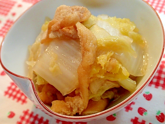 白菜とあげの甘煮♬