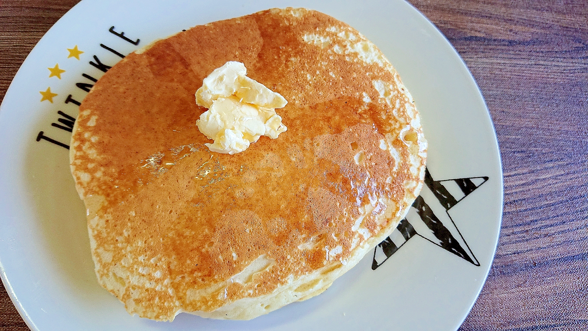 中力粉で作るホットケーキ