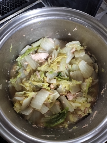 白菜とシーチキン煮