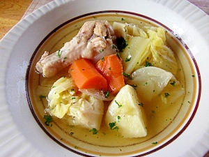 圧力鍋でごろごろ野菜と鶏手羽元のスープ レシピ 作り方 By アルプスの乙女 楽天レシピ