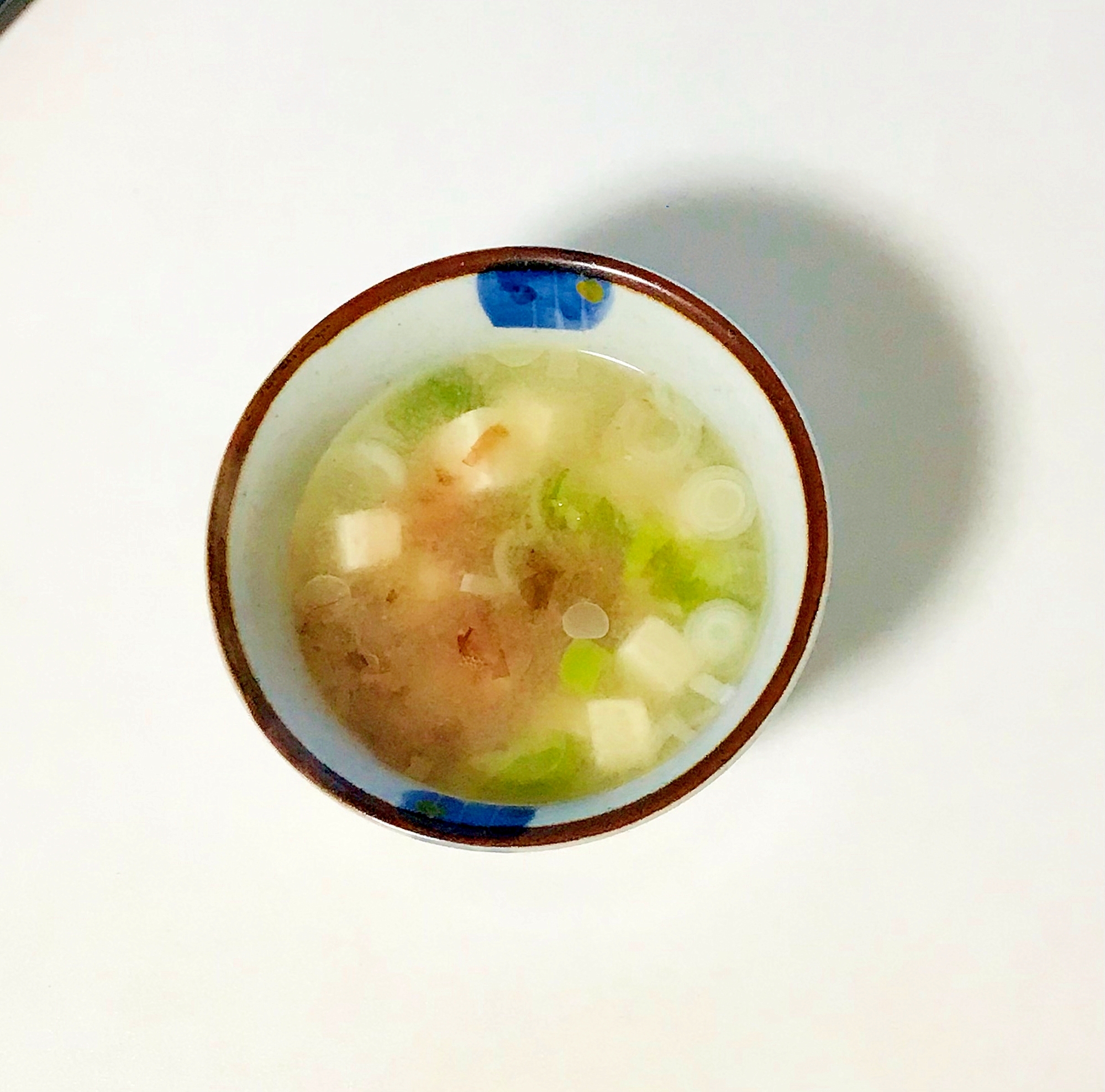 白ネギの豆腐味噌汁