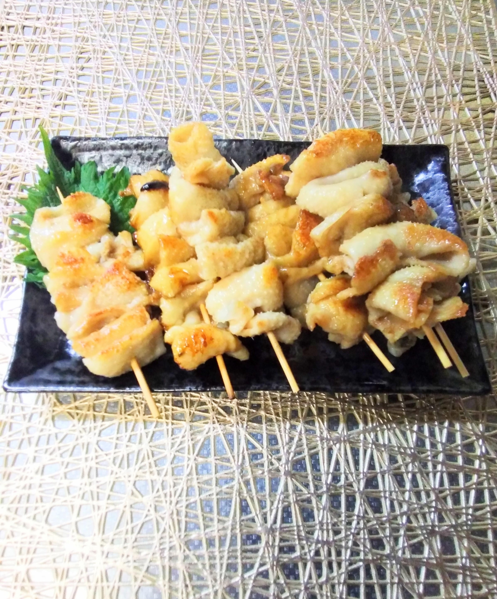 鶏肉の皮☆鶏皮の焼き鳥☆タレ&塩☆やきとり