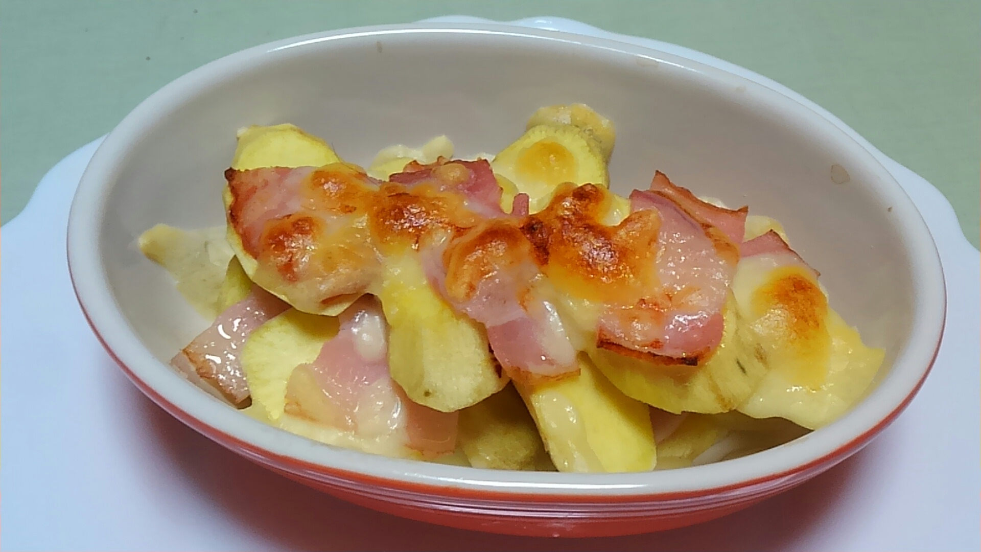さつま芋とベーコンのチーズ焼き レシピ 作り方 By ミニー7015 楽天レシピ