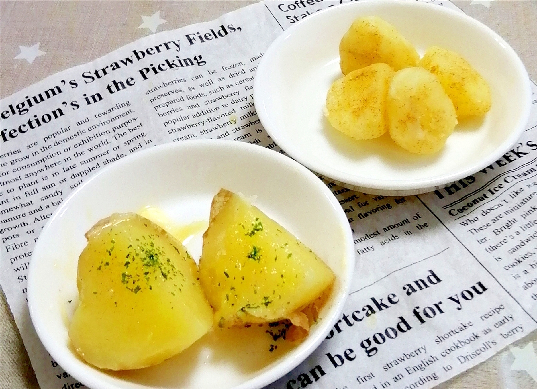 炊飯器で米と同時調理⭐新じゃがバターor粉ふきいも