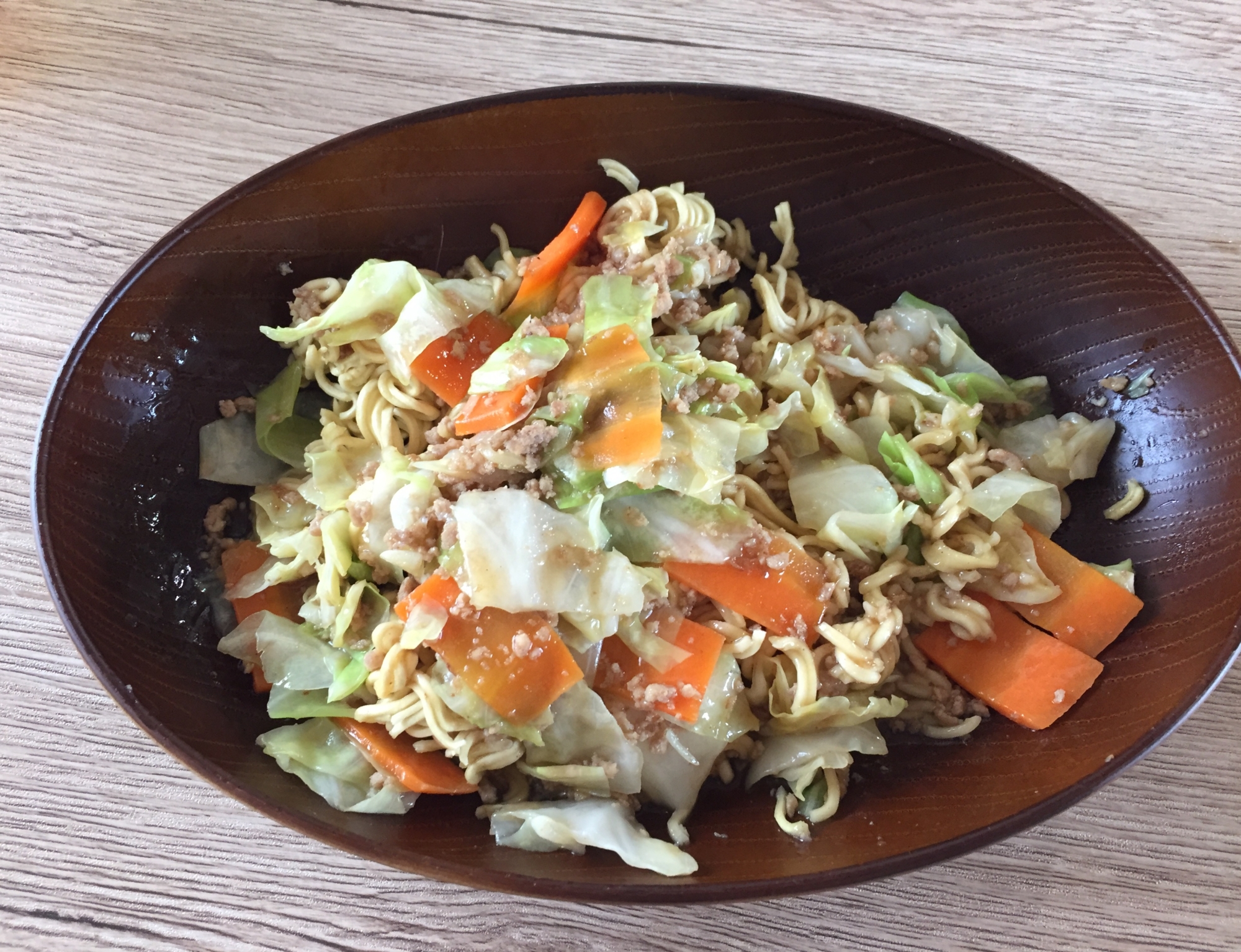 インスタントラーメンで簡単あんかけ焼そば☆