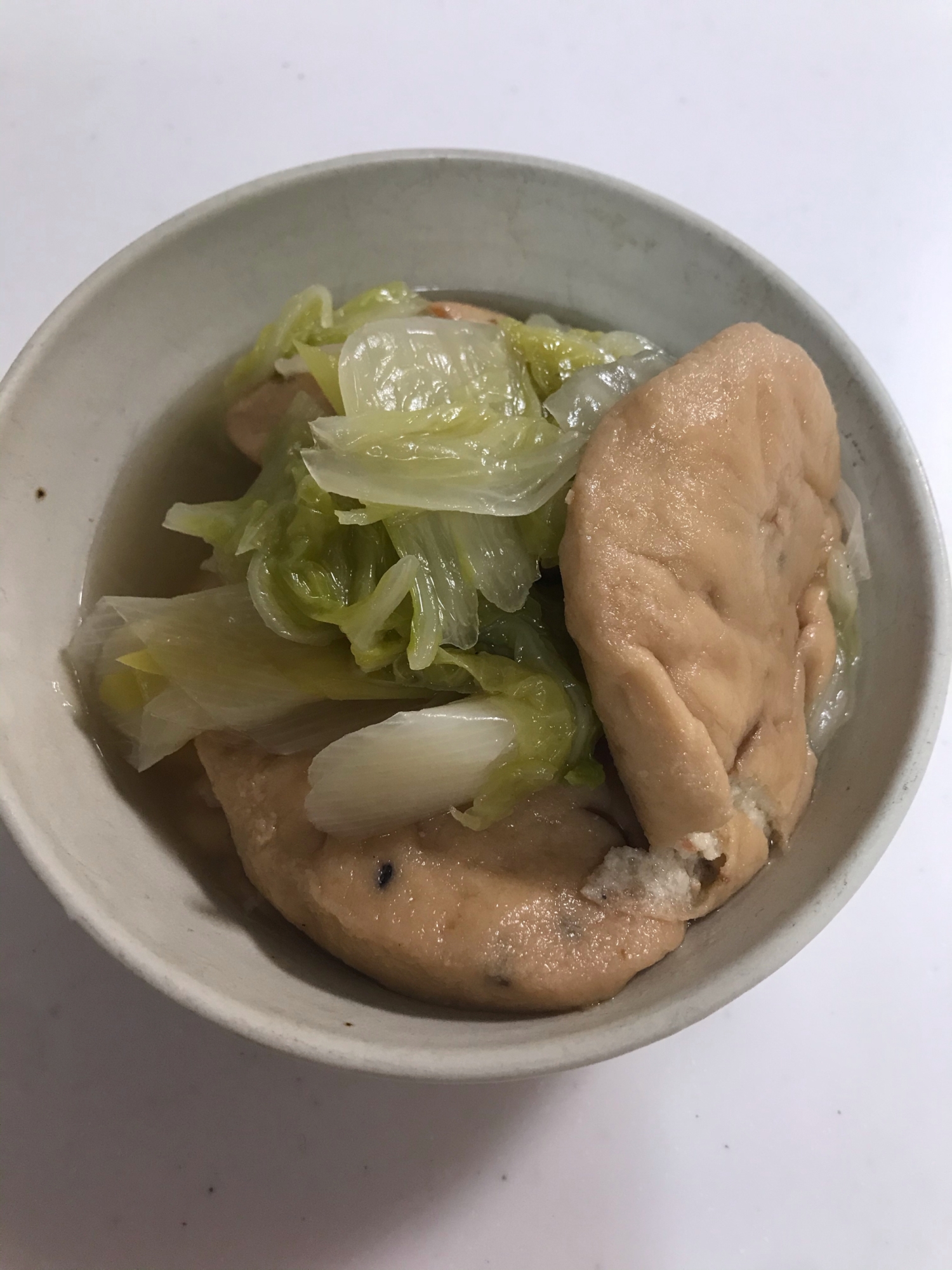 レンジで！がんもどきと白菜の煮物