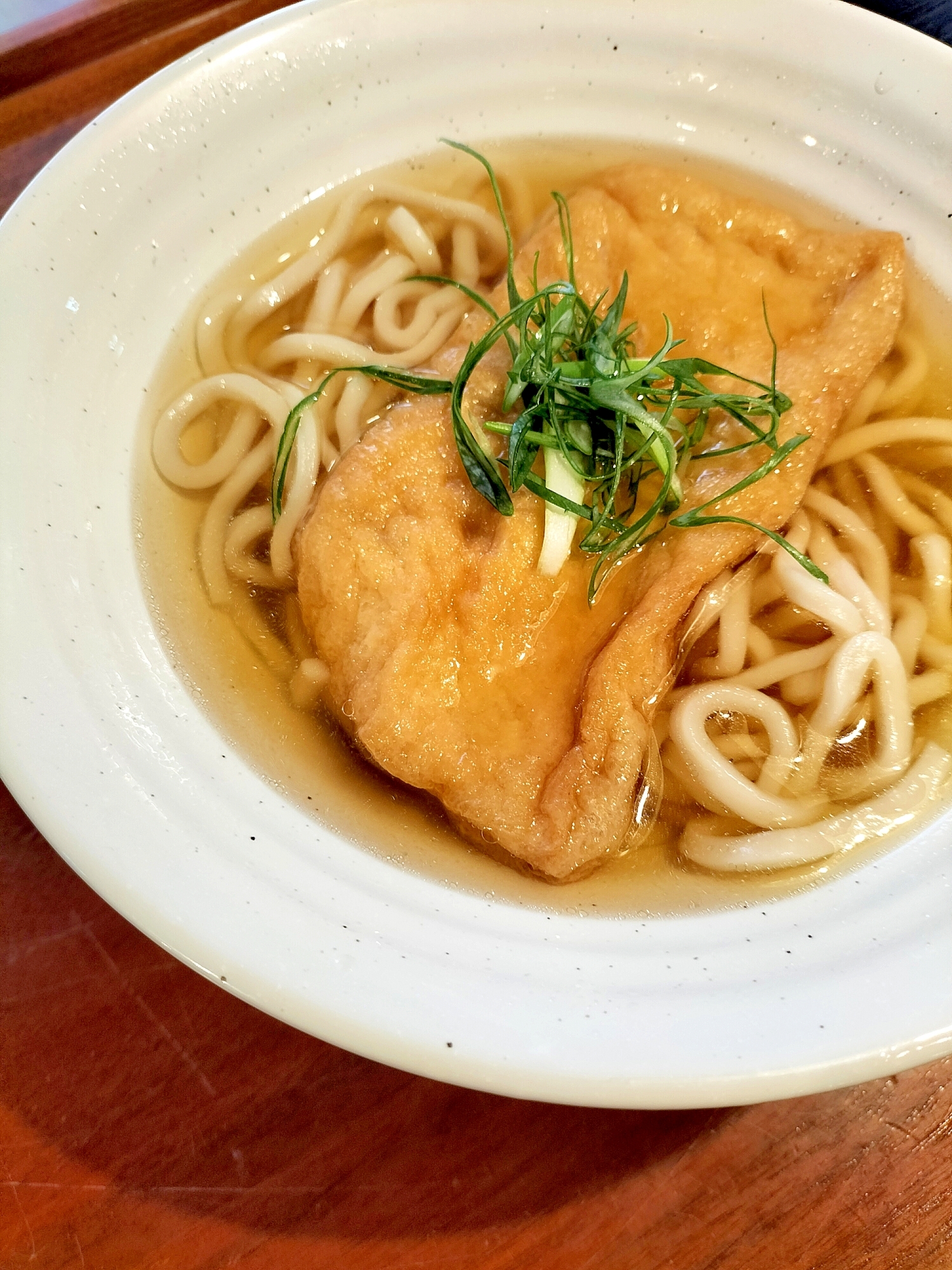 冷凍うどんできつねうどん♪