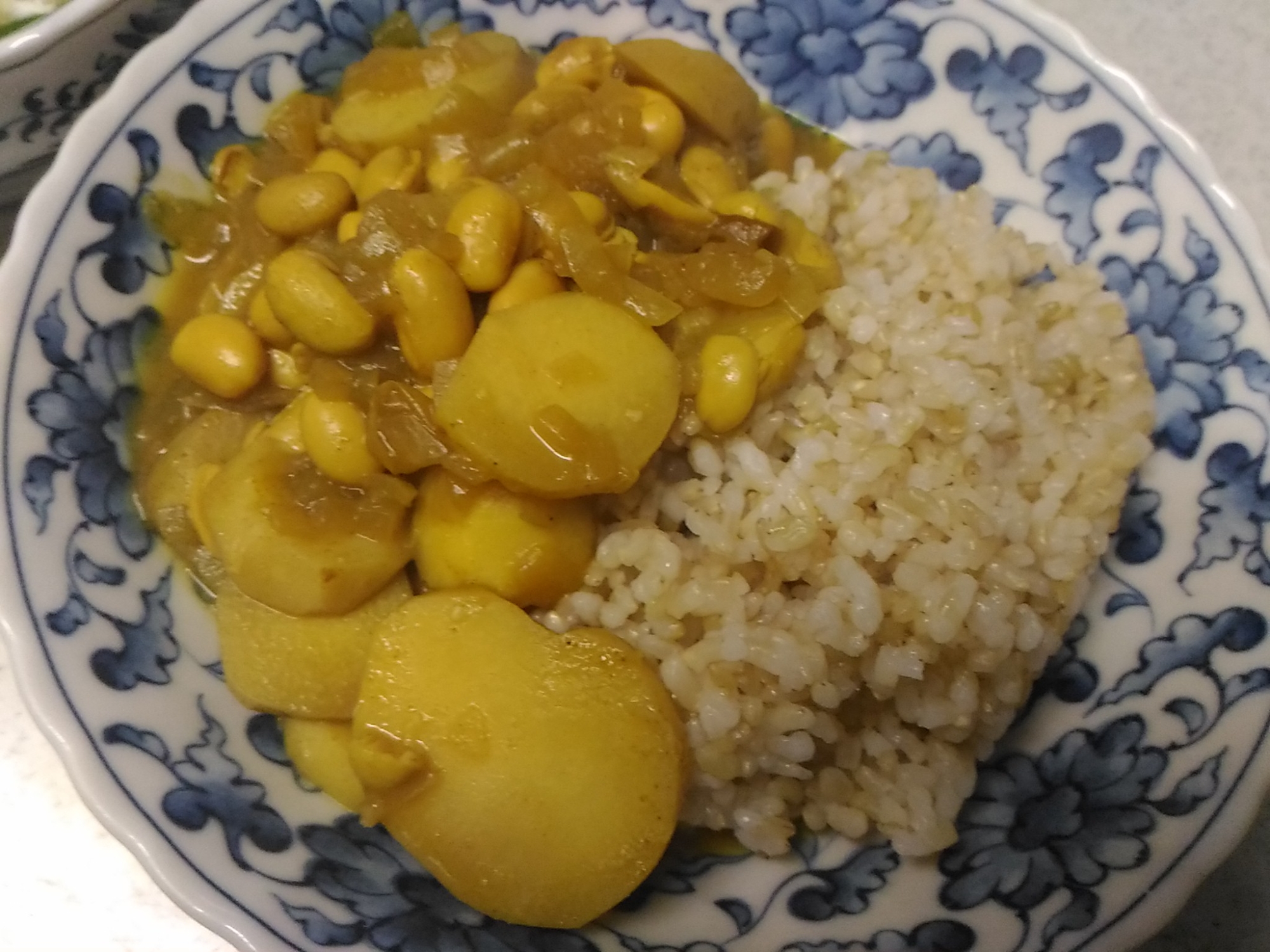 里芋と大豆のカレー
