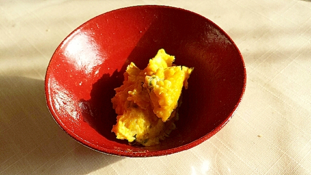 ひと手間が美味しい☆和風味付けのかぼちゃサラダ