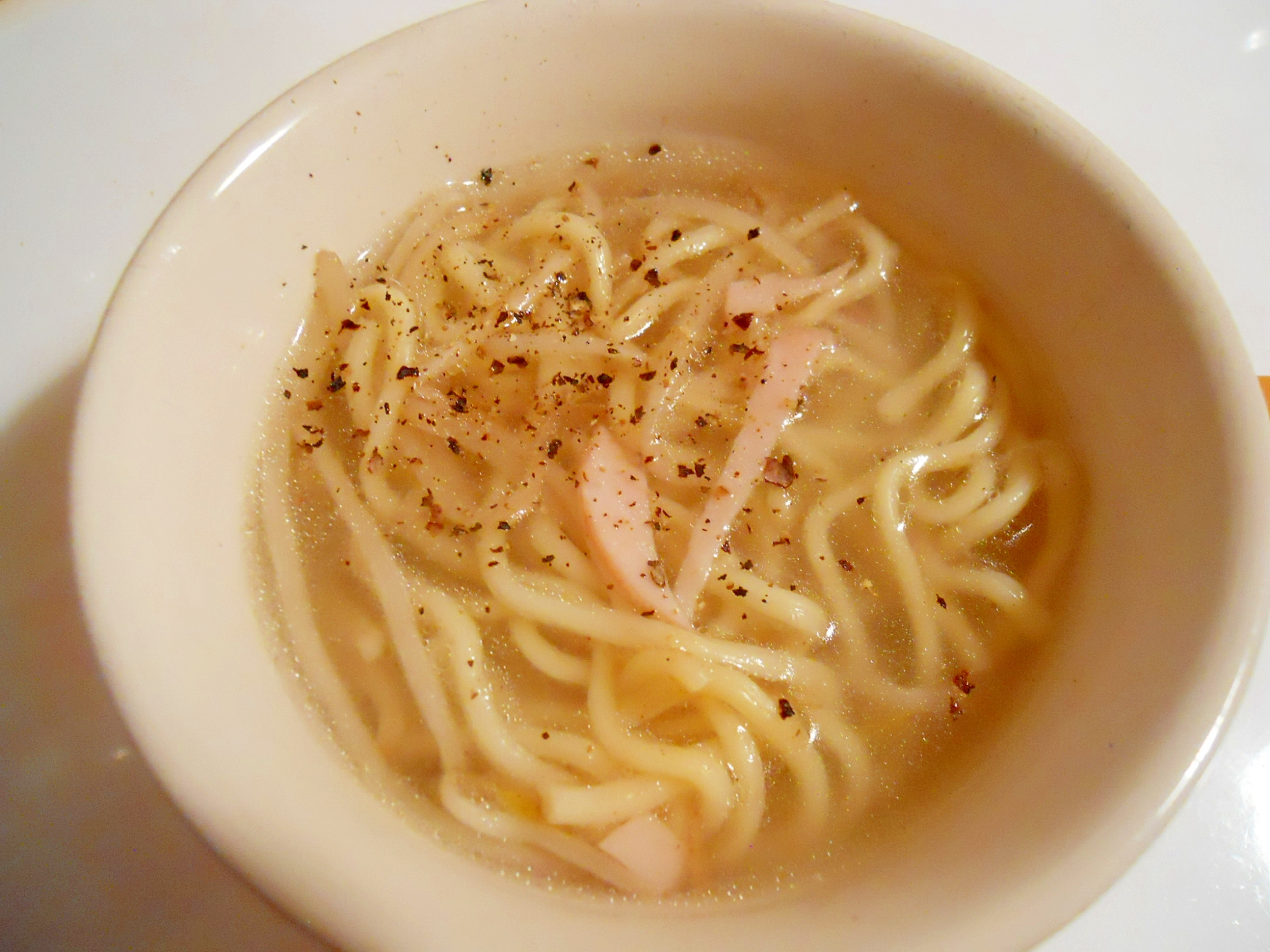 ウェイパーで簡単に☆焼きそば麺でラーメン気分