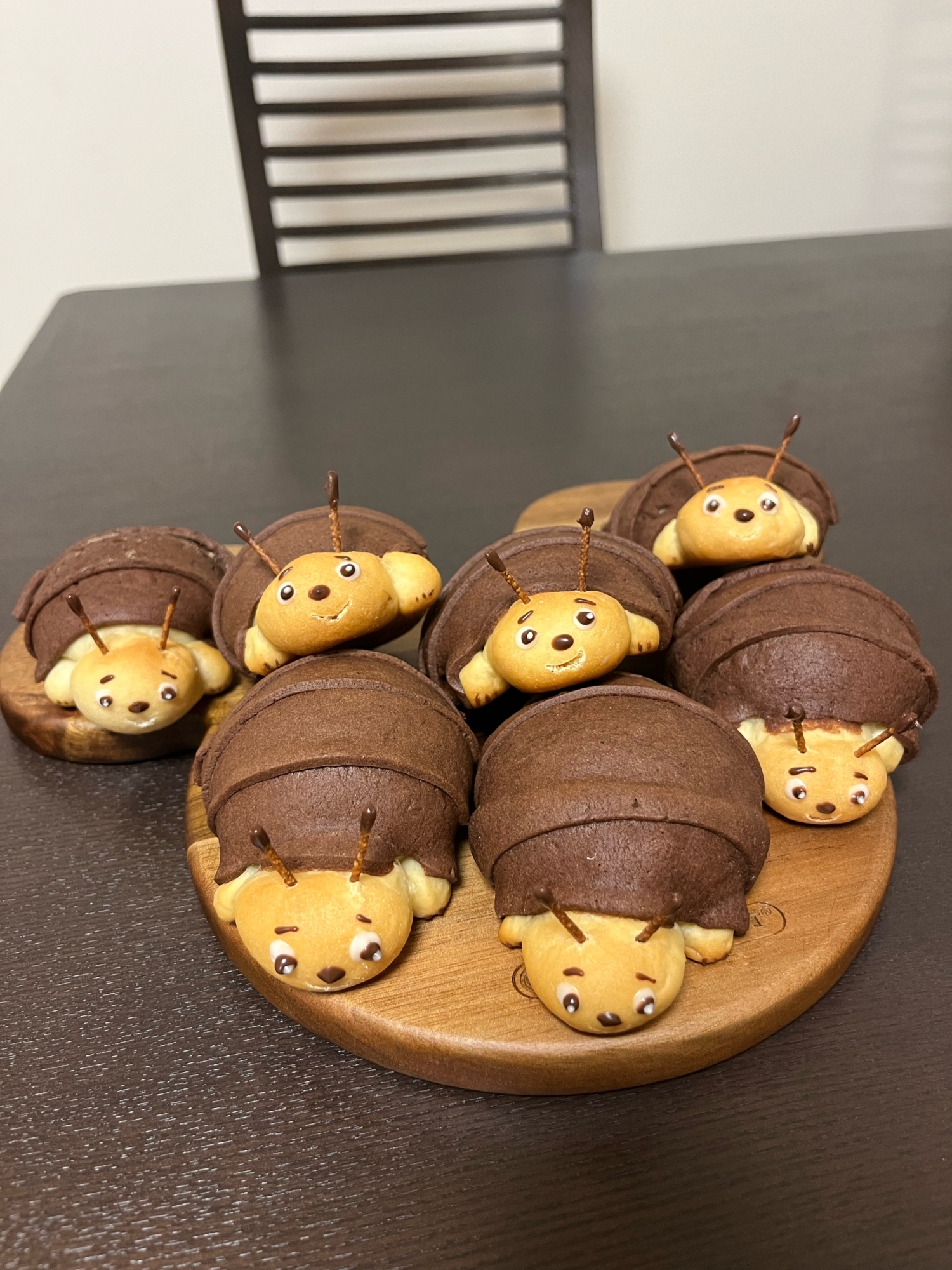 手のひらサイズのココアクッキーパン