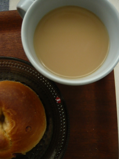 コーヒー＋ココア、好きです♪
お昼にパンと一緒に食べました。ごちそうさまです＾＾♪