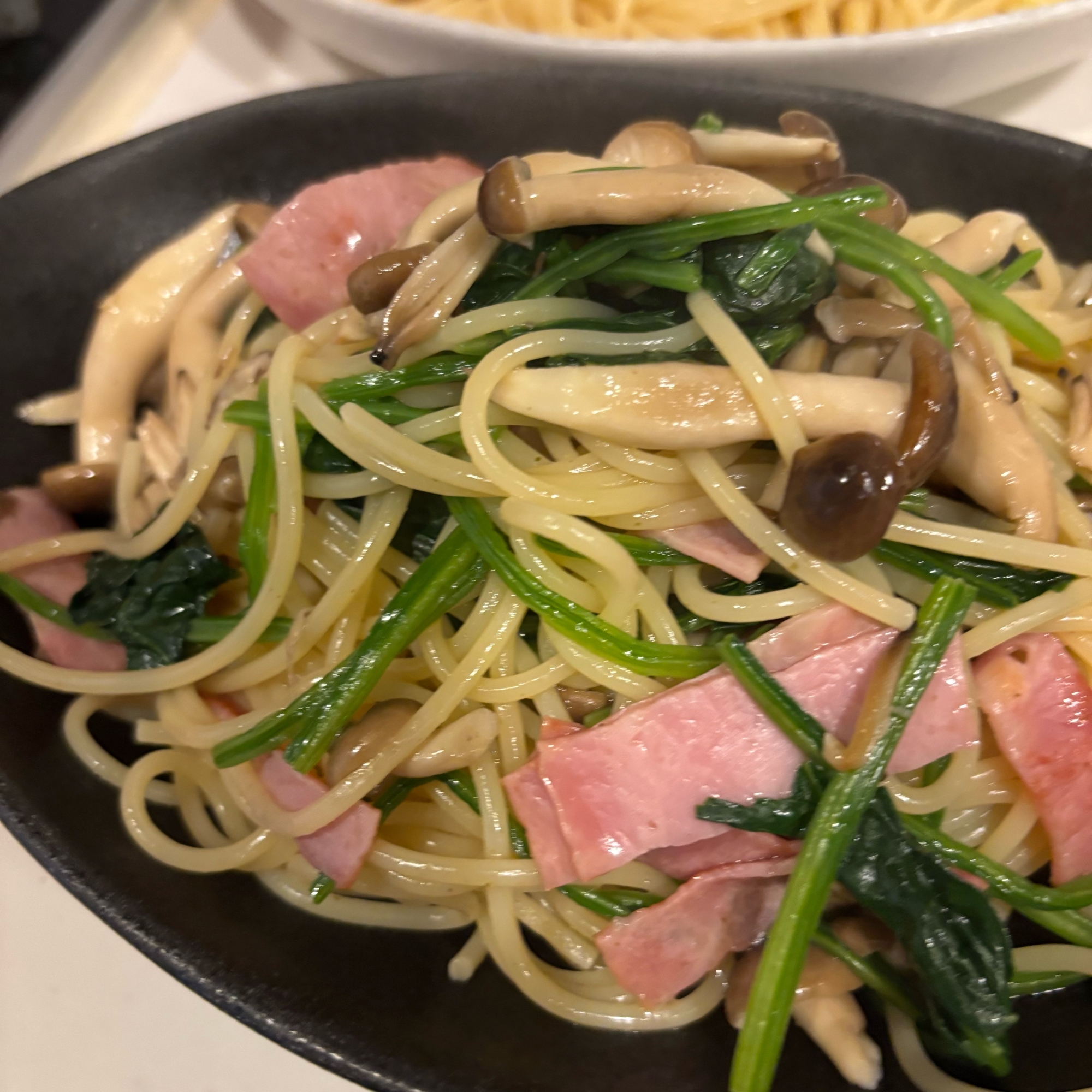 しめじほうれん草のお吸い物パスタ