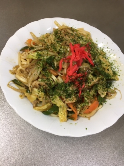 乾麺で作りましたが美味しくできました！