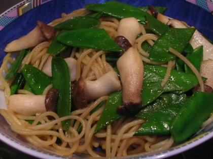 舞茸とエリンギのバター醤油スパゲッティ