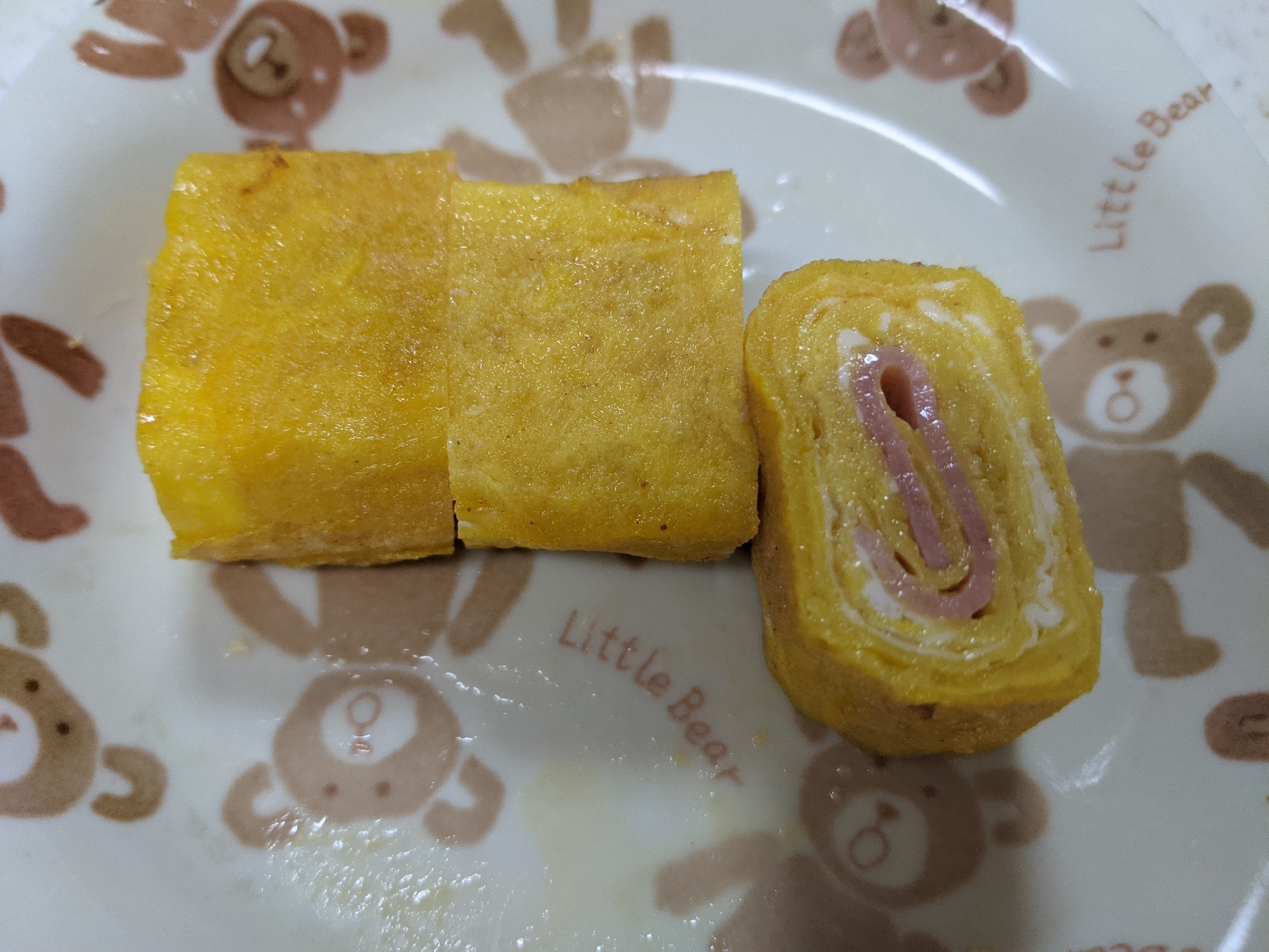 ベーコン入卵焼き