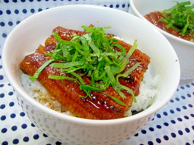 土用の丑の日にも！シソたっぷり♪うなぎ丼