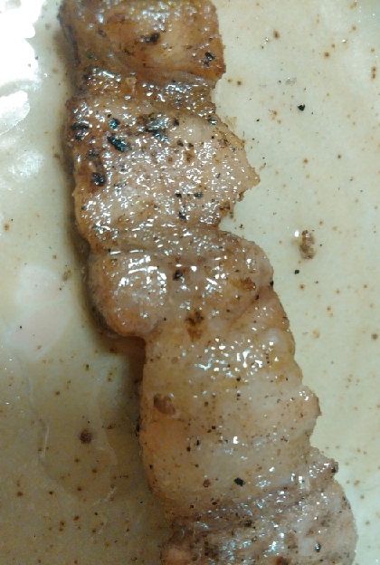 豚バラ串の塩焼き