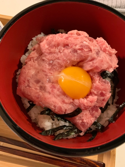 超簡単、ネギトロ丼