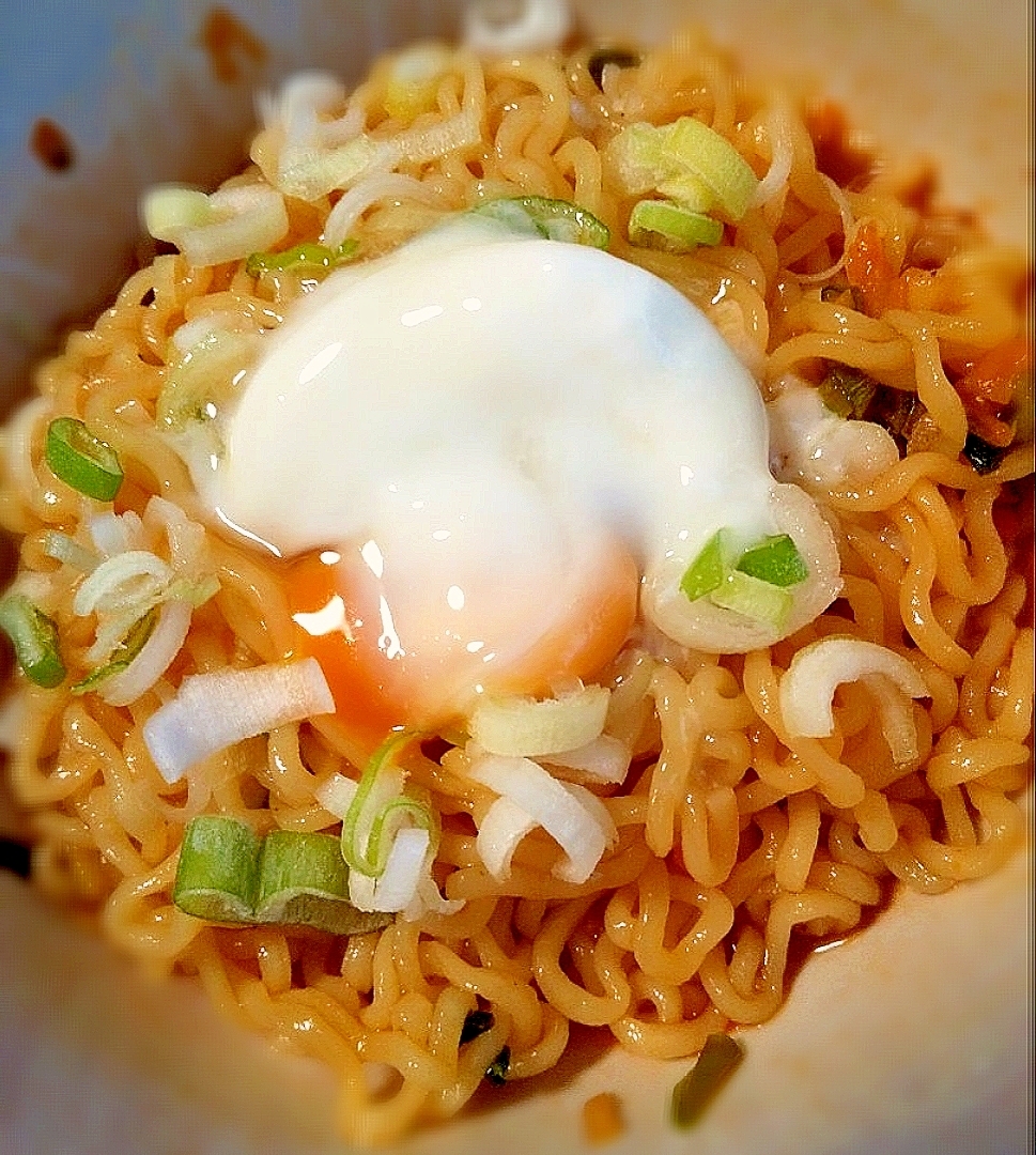 辛ラーメンキムチ味で*まぜそば