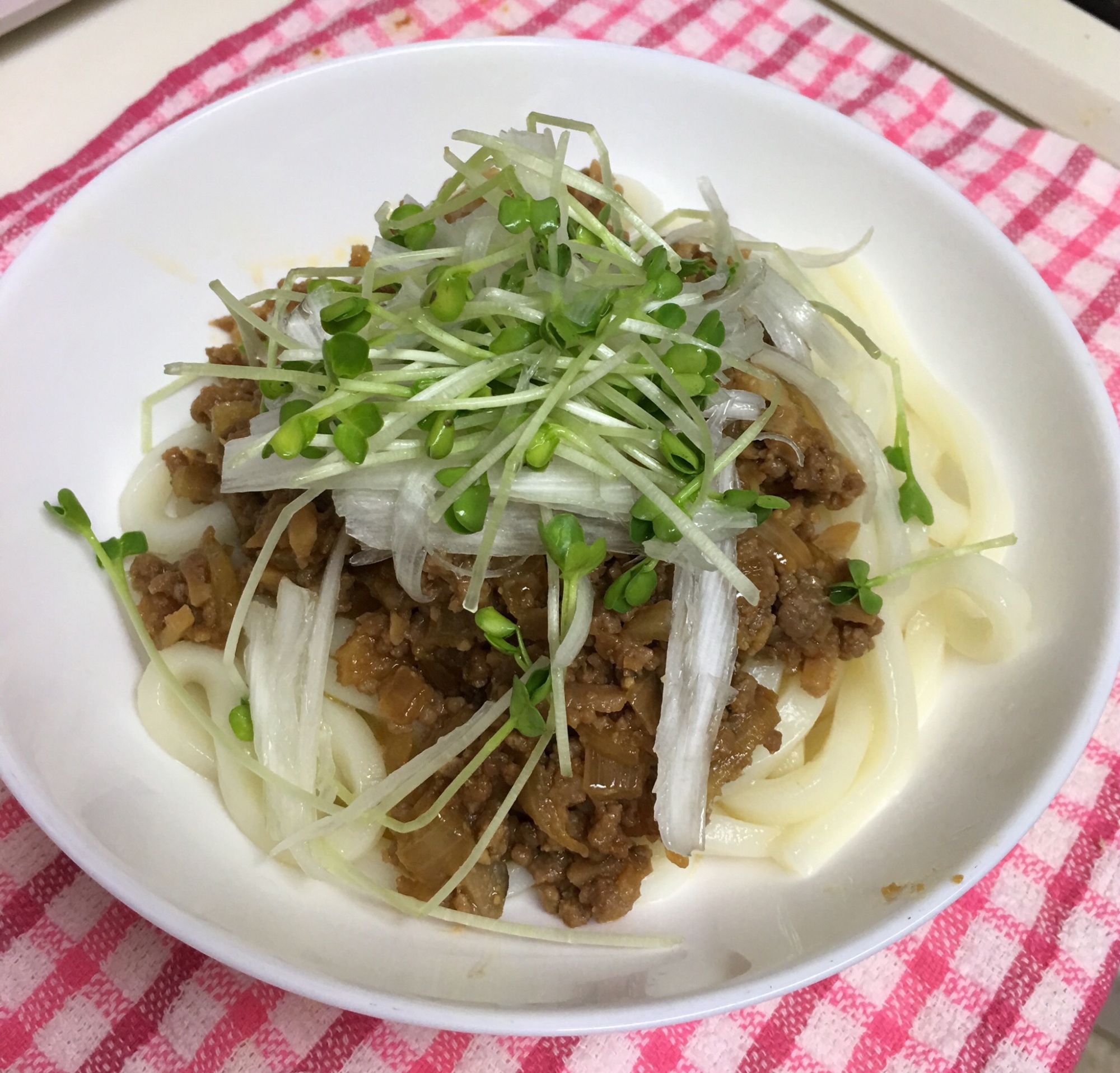 あったか肉味噌うどん