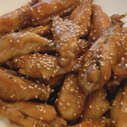 手羽先ひらき/焼いてからの甘辛煮/ビールに合う‼️