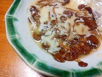 えのきと　なめこの　チーズ蒸し