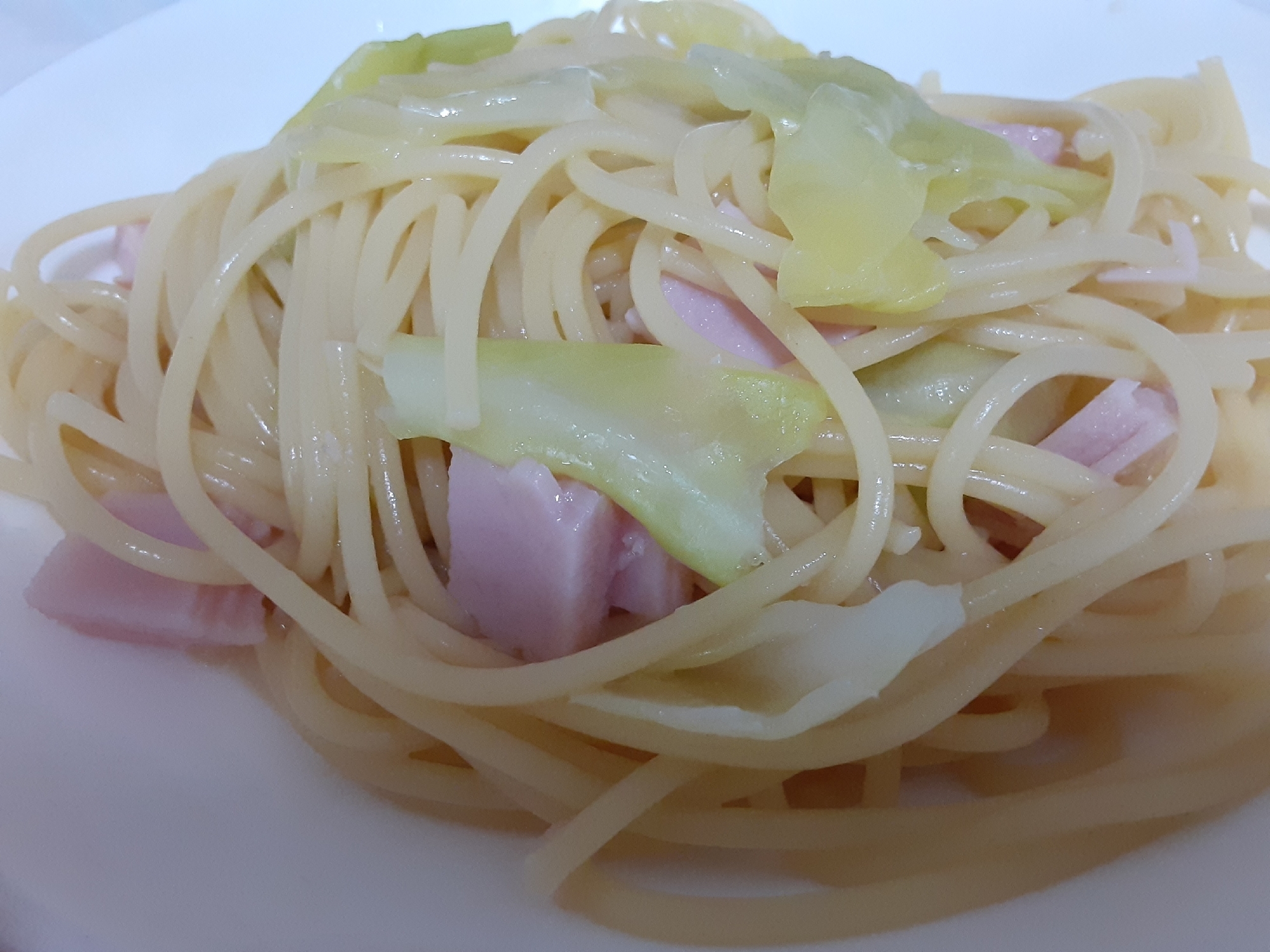 春キャベツの和風パスタ