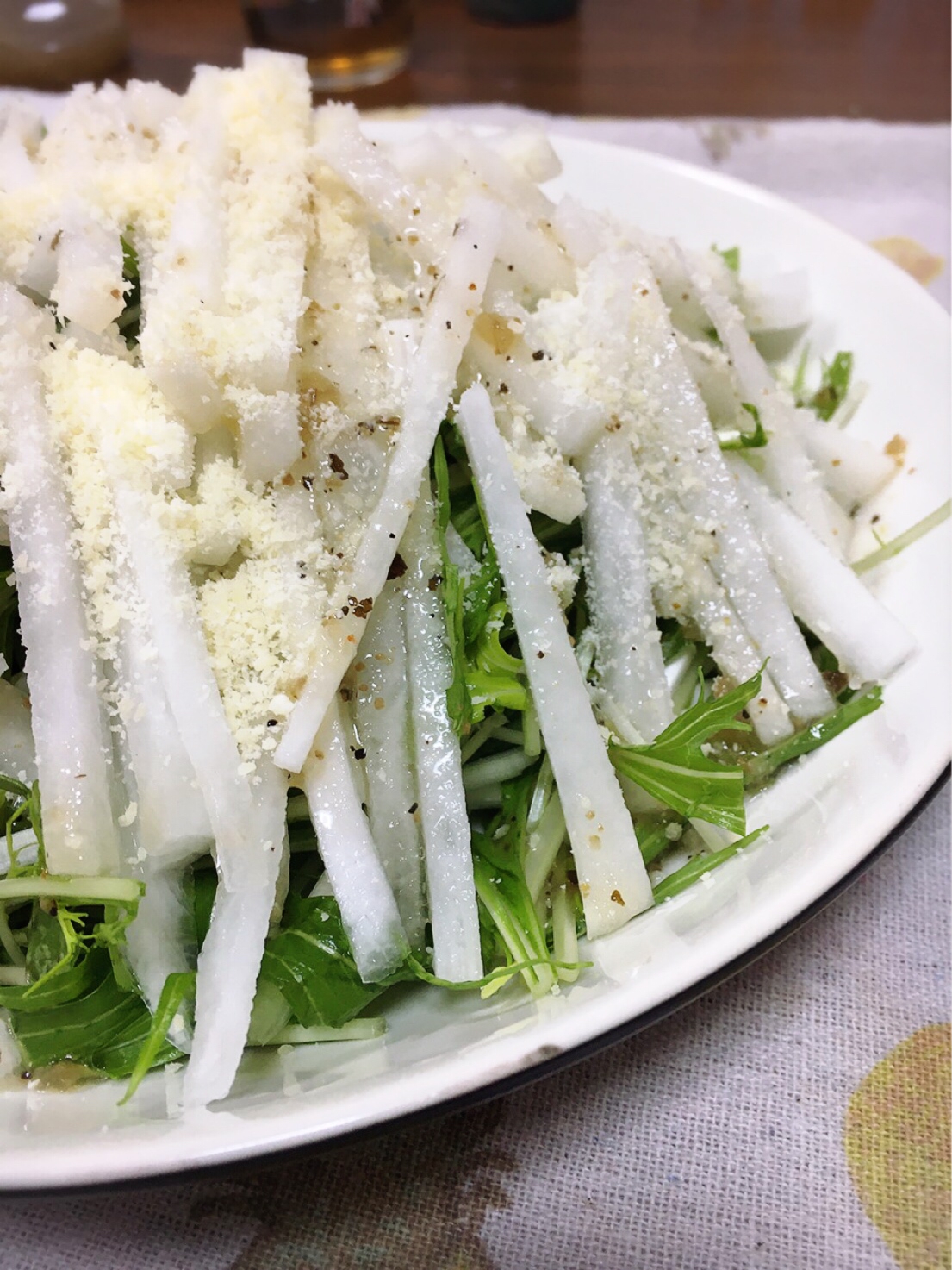 イタリアン店長直伝‼ 水菜と大根うまうまサラダ♡