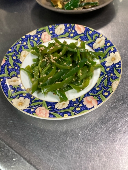 レンジで簡単☆ピーマンのナムル