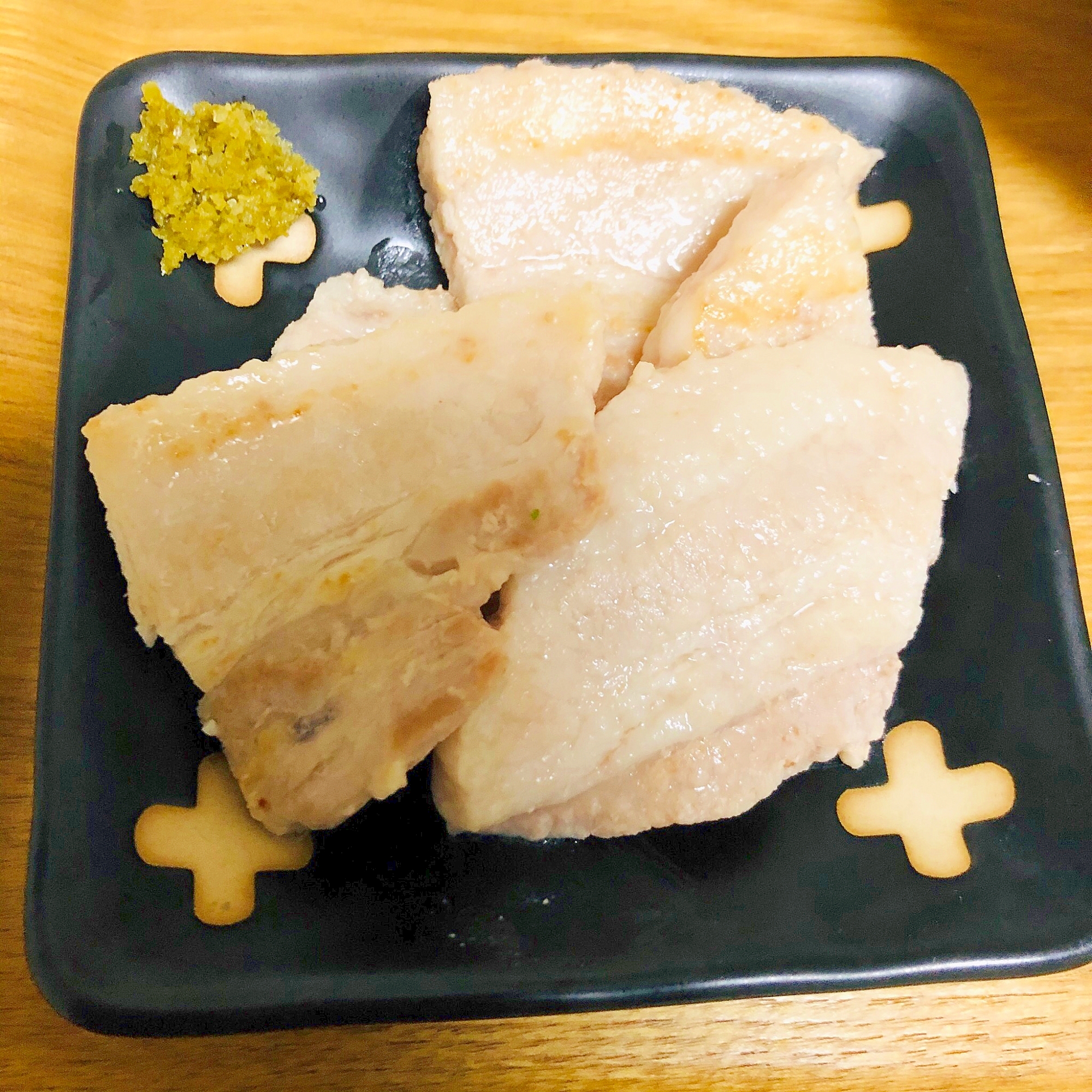 豚バラ肉の柚子胡椒焼き