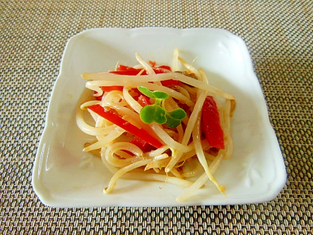 もやしと赤パプリカの簡単ナムル レシピ 作り方 By エゾモモンガさん 楽天レシピ