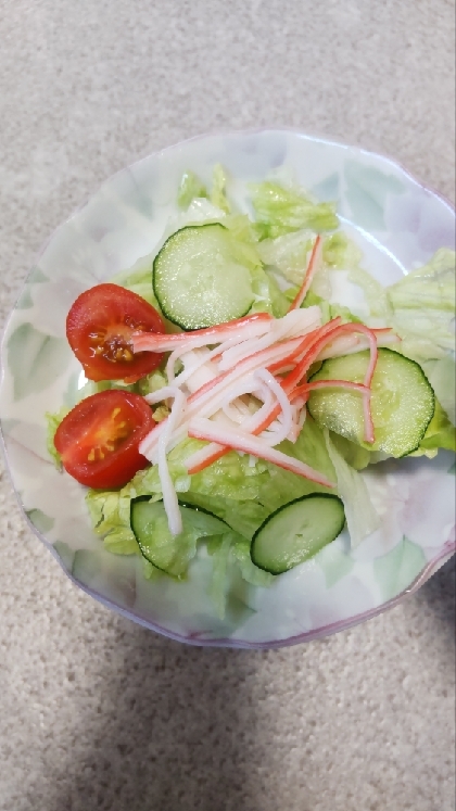 ランチ☆カニカマサラダ
