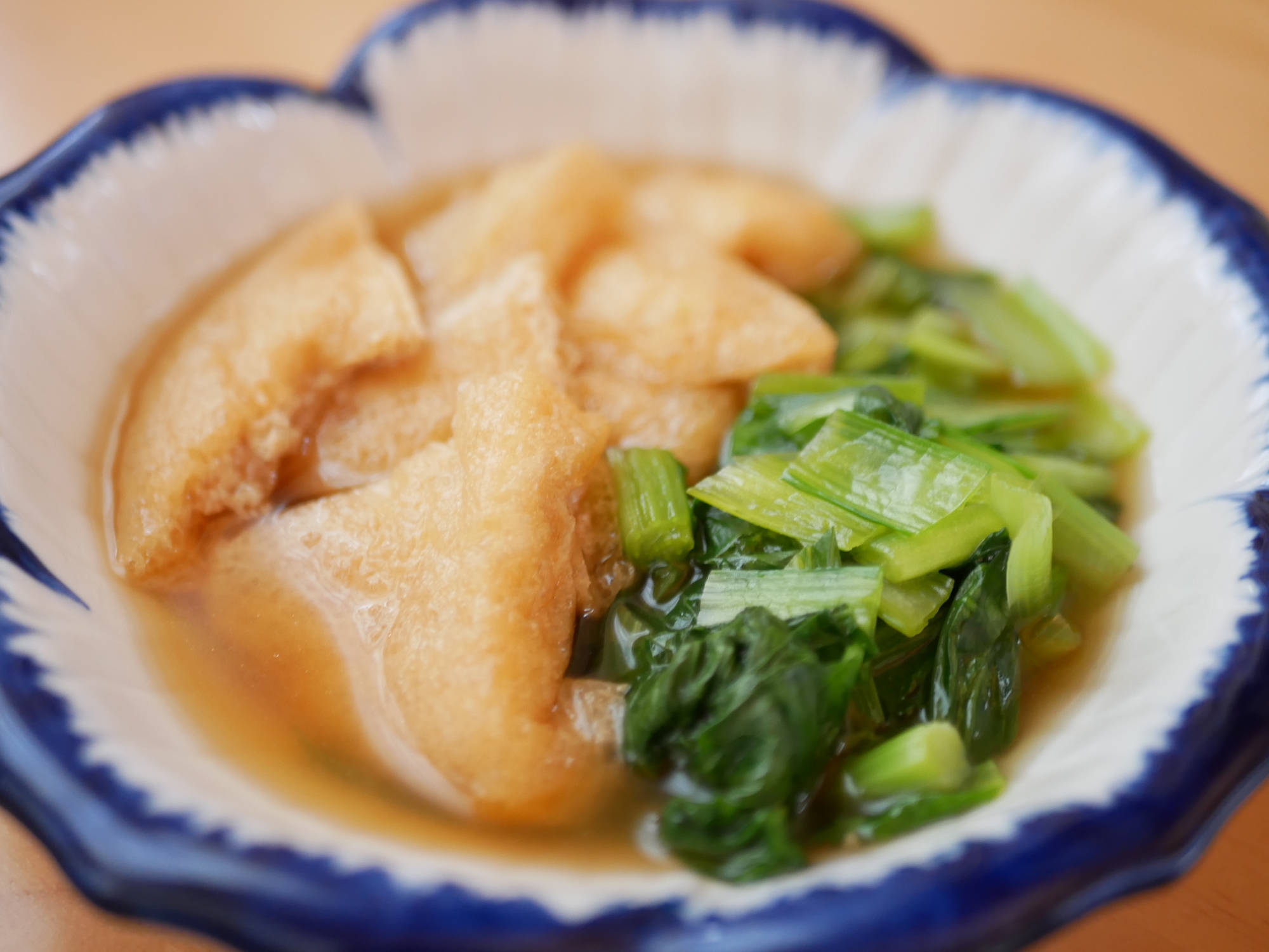 簡単！小松菜と油揚げ煮浸し