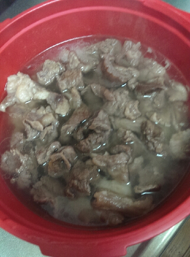 牛すじ♪電子レンジ圧力鍋で簡単!下ゆで