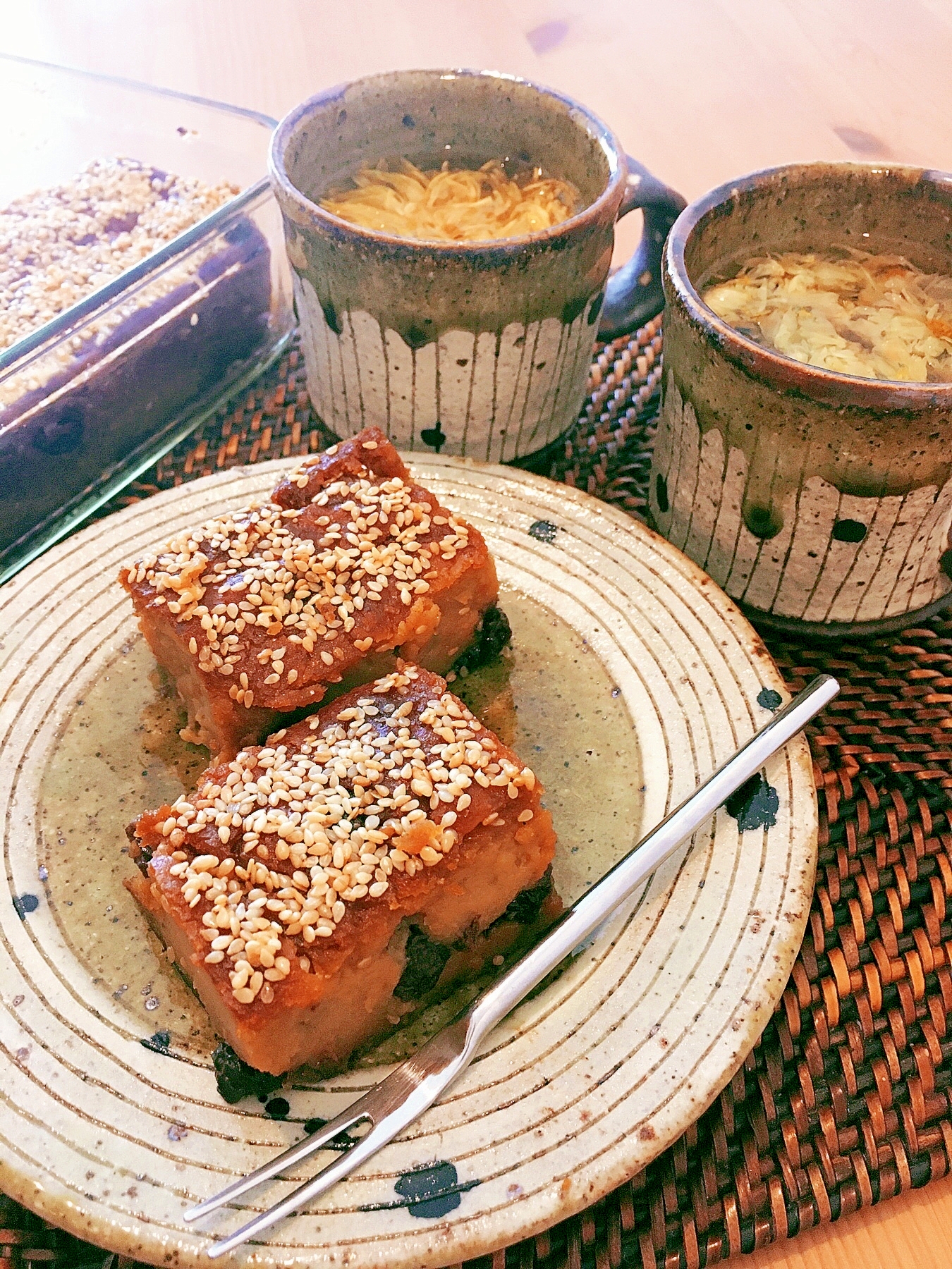 ミャンマー セモリナケーキ ♡ココナツミルク