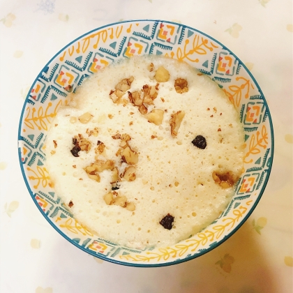 どこを食べても満足✿フルーツ＆ナッツ大麦蒸しパン