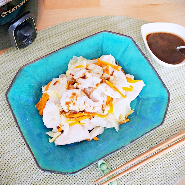 ＼大同電鍋レシピ／鶏むね肉のやわらか蒸し