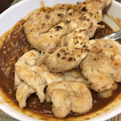 ササミ焼きカレー