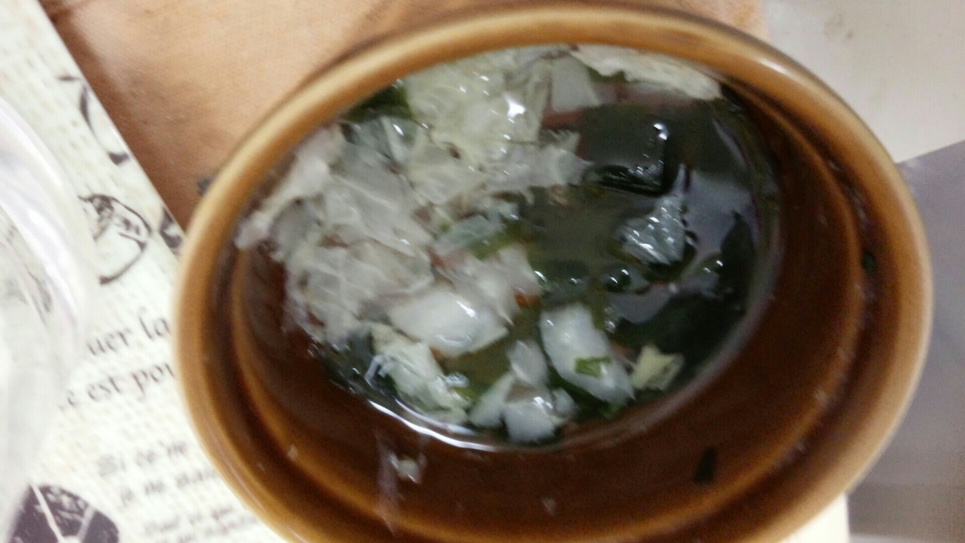 【離乳食後期】白菜とわかめのスープ