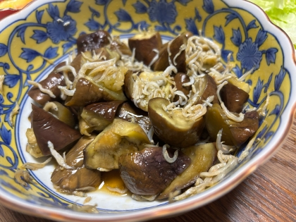 おつまみに☆なすとしらすの和え物☆レンジで簡単