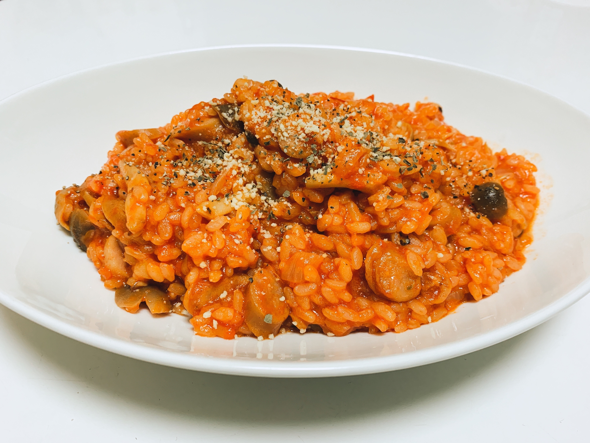 コンソメ要らず きのこのトマトリゾット レシピ 作り方 By ごわまる 楽天レシピ