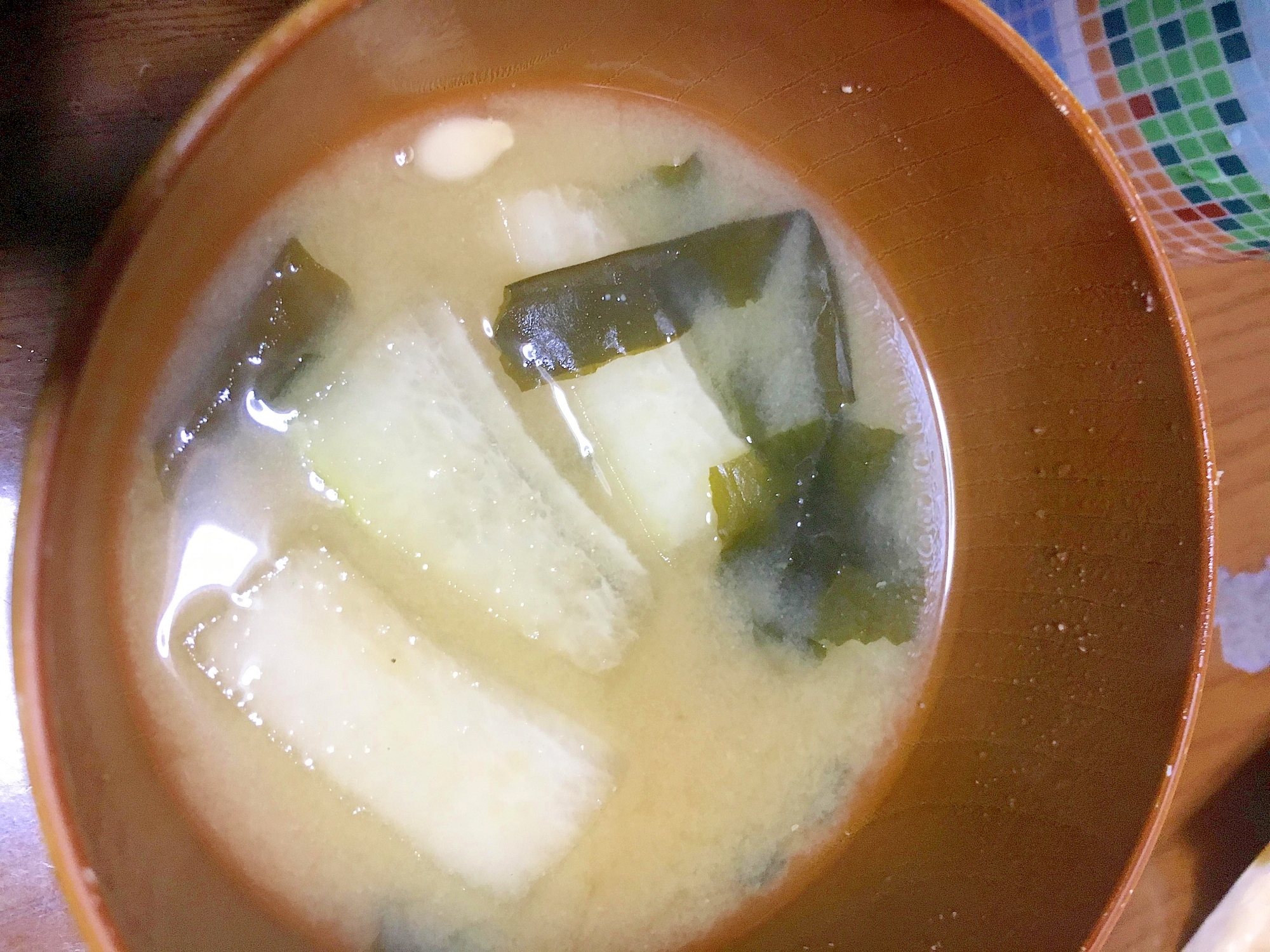 冬瓜とわかめの味噌汁